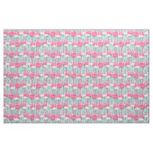 Roze en witte gewassen van vlamingos stof (Fat Quarter)