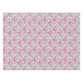 Roze en witte gewassen van vlamingos tafelkleed (Voorkant (Horizontaal))