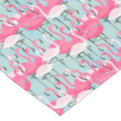 Roze en witte gewassen van vlamingos tafelkleed (Gekanteld)