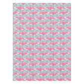 Roze en witte gewassen van vlamingos tafelkleed (Voorkant)