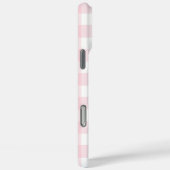 Roze en witte Gingham Check Case-Mate iPhone Case (Achterkant / Rechts)