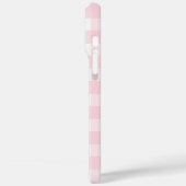 Roze en witte Gingham Check Case-Mate iPhone Case (Achterkant / Links)