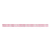 Roze en witte gingham grosgrain lint (Voorkant)