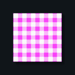 Roze en witte gingham Patroon Canvas Afdruk<br><div class="desc">Donkerroze, roze en witte vierkanten vormen een gewaagd, buffelvlecht. Het roze en witte gingham patroon werd digitaal van kras ontworpen. Het wit is transparant, dus je kunt het veranderen als je wilt. Klik op de knop "Aanpassen" en selecteer vervolgens een "Afgedrukte achtergrondkleur" in de zijbalk. Wanneer u klaar bent, klik...</div>