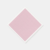 Roze en witte gingham servetten (Hoek)