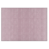 Roze en witte gingham snijplank (Voorkant)