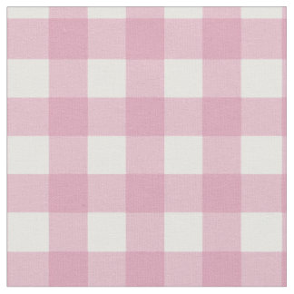 Roze en witte gingham stof