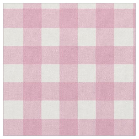 Roze en witte gingham stof (Close Up)