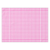 Roze en witte gingham tafelkleed (Voorkant (Horizontaal))