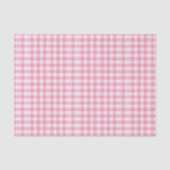 Roze en witte gingham tissuepapier (Voorkant)