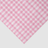 Roze en witte gingham tissuepapier (Detail)