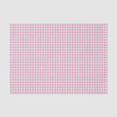 Roze en witte gingham tissuepapier (Voorkant)