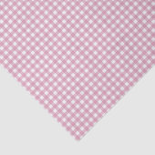 Roze en witte gingham tissuepapier (Detail)