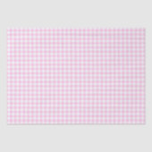 Roze en witte gingham tissuepapier (Voorkant)