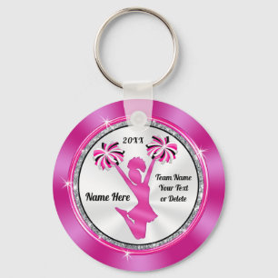 Roze en Witte Goedkope Kadootjes of JOUW KLEUREN Sleutelhanger