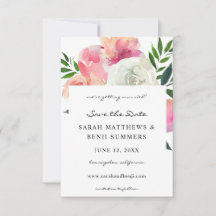 Roze en witte grijze Floral 2 sparen Datum V2