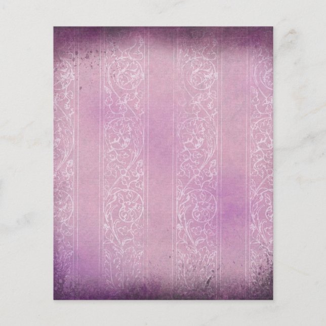 Roze en witte, grijze, geavanceerd papierpapier (Voorkant)