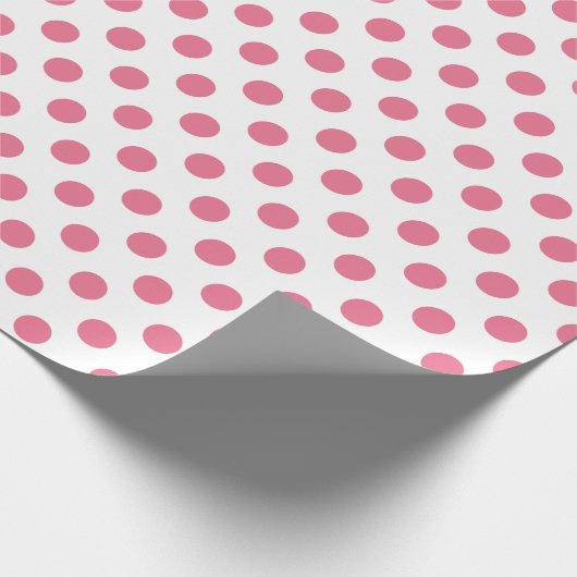 Roze en witte haarpunten cadeaupapier (Hoek)