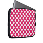 Roze en witte haarpunten laptop sleeve (Voorkant Rechts)