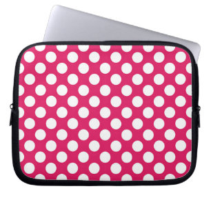 Roze en witte haarpunten laptop sleeve