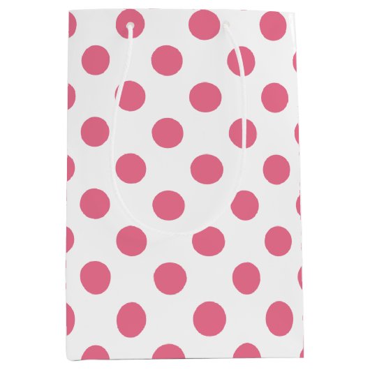 Roze en witte haarpunten medium cadeauzakje (Voorkant)