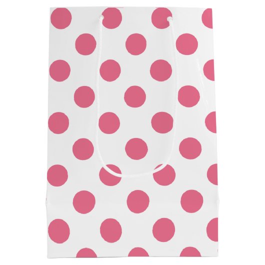 Roze en witte haarpunten medium cadeauzakje (Achterkant)