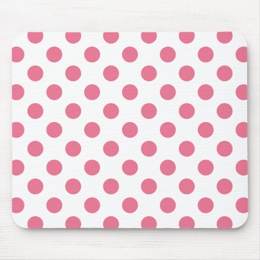 Roze en witte haarpunten muismat (Voorkant)