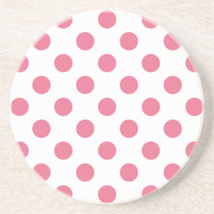 Roze en witte haarpunten zandsteen onderzetter
