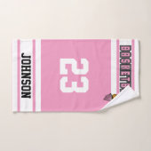 Roze en witte 🏀 handdoek (Handdoek)