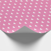 roze en witte harten | Aangepast opvulpapier Cadeaupapier (Hoek)