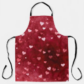 Roze en witte harten schort (Voorkant)