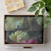 Roze en witte Hollyhock Decoupage Tissuepapier (Geschenk)