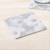 Roze en witte holte kartonnen onderzetters (Schuin)