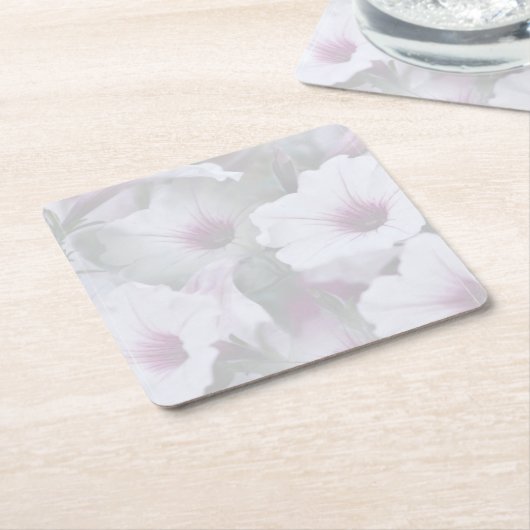 Roze en witte holte kartonnen onderzetters (Schuin)