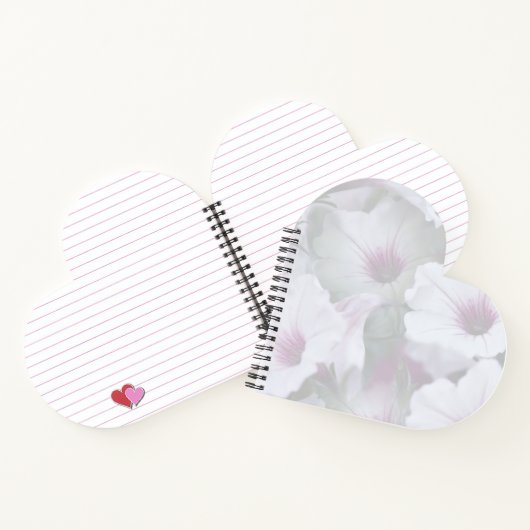 Roze en witte holte notitieboek (Binnen)