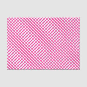 Roze en witte hond botten tissuepapier