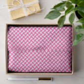 Roze en witte hond botten tissuepapier (Geschenk)
