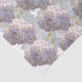 Roze en Witte Hortensia Tissuepapier (Detail)