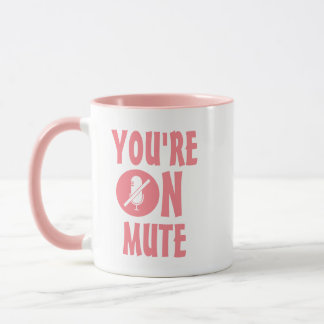 Roze en witte Humor | U bent op een grappig citaat Mok