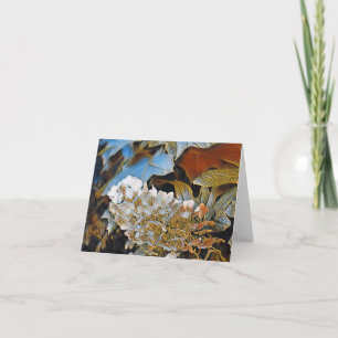 ROZE EN WITTE HYDRANGEA KAART
