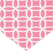 Roze en witte interlinking Circles Tablecloth Tafelkleed (Gekanteld)