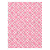 Roze en witte interlinking Circles Tablecloth Tafelkleed (Voorkant)