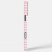 Roze en witte iPhone / iPad hoes met roze strik (Achterkant / Rechts)