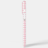 Roze en witte iPhone / iPad hoes met roze strik (Achterkant / Links)