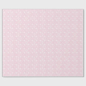 Roze en witte  Italiaans Tegel patroon Cadeaupapier (Vlak)