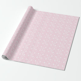Roze en witte  Italiaans Tegel patroon Cadeaupapier