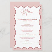 Roze en witte kaart van de Rand van de Wavy (Voorkant / Achterkant)