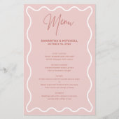 Roze en witte kaart van de Rand van de Wavy (Voorkant)