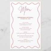 Roze en witte kaart van de Rand van de Wavy (Voorkant)