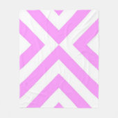 Roze en witte kaas fleece deken (Voorkant)